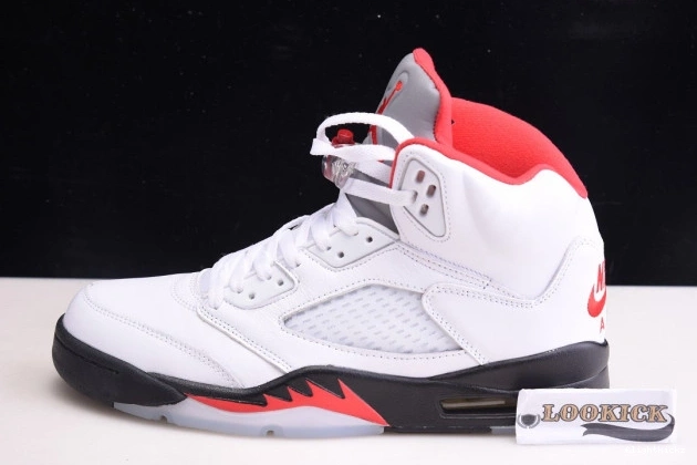 (2020) Red Silver 5 Air Tongue Jordan Retro Fire DA1911-102 1209